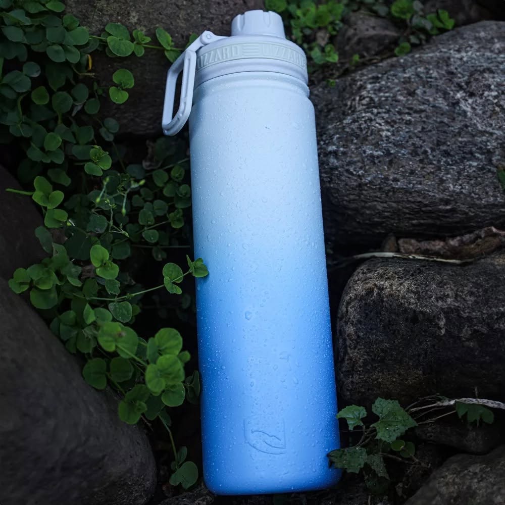 Lizzard Flask 650 mL Hydrangea Blue
