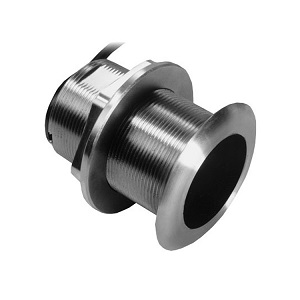 Lowrance Airmar SS60 Stainless Steel Thru Hull Low Profile Transducer with 12° Tilt