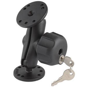 RAM 1" Ball Mount with 2/2.5" Round Bases & Locking Knob