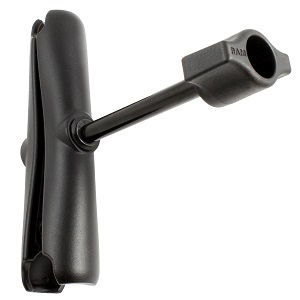 RAM Long Double Socket Arm with Retention Arm for 1" Balls (Overall Length: 6")