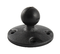 RAM 2.5" Composite Round Base with the AMPs Hole Pattern & 1" Ball