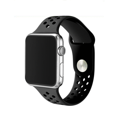 KD Silicone Strap for 38/40mm Apple Watch (S/M) – Black