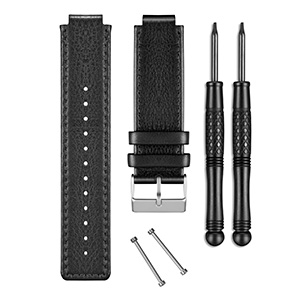 Garmin Leather Accessory band - Black - vivoactive