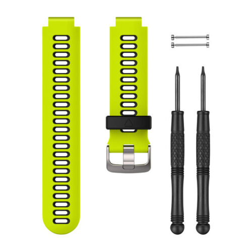 Garmin Replacement FR 735 Silicone Bands - Force Yellow & Black