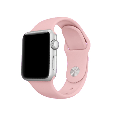 KD Silicone Strap for 38/40mm Apple Watch (M/L) – Light Pink