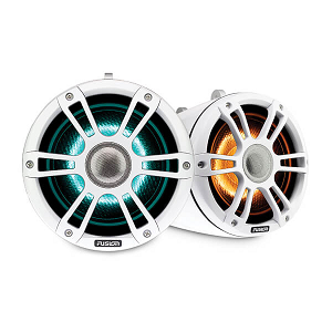 Fusion® Signature Series 7.7" 280 Watt Sports White Marine Wake Tower Speaker with CRGBW