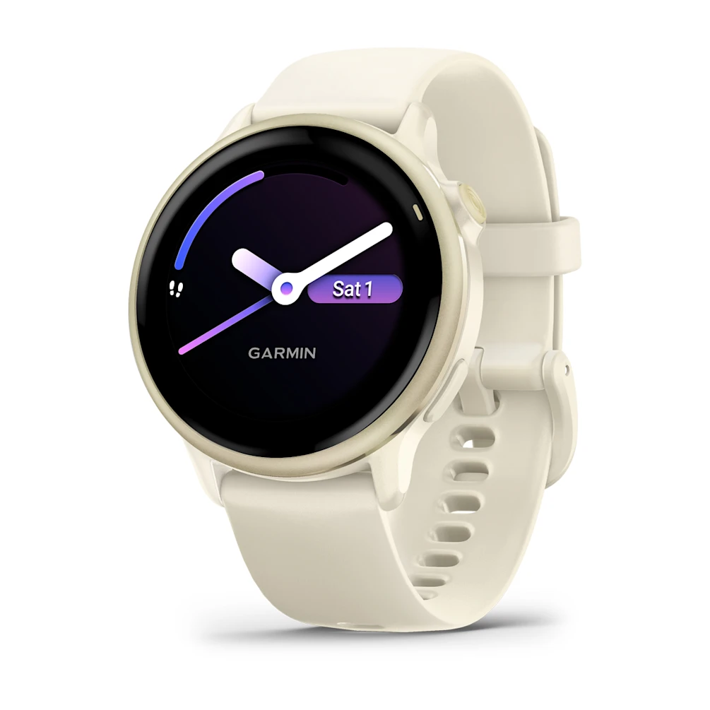 Garmin vívoactive® 6 Lunar Gold with Bone Band - Image 1