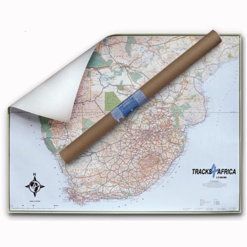 Tracks4Africa Wall Map of Southern Africa (Edition 2)