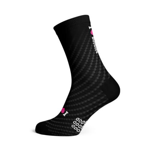 Sox Footwear -I Love Boobies Carbon Running Crew Socks