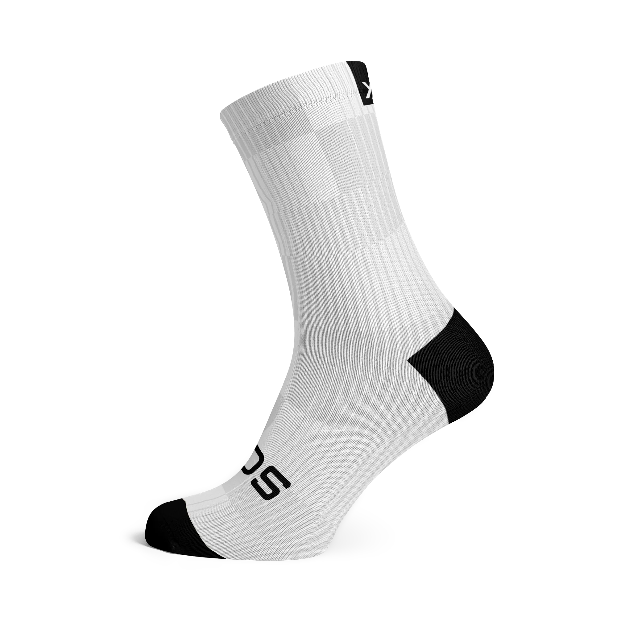 Sox Footwear -Slight White Crew Socks - Image 1