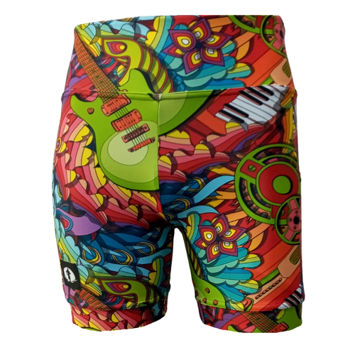 Funky Pants- High Waist Shorts- 60s Twist