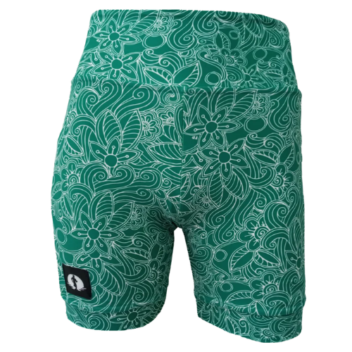 Funky Pants- High Waist Shorts- Fresh Green