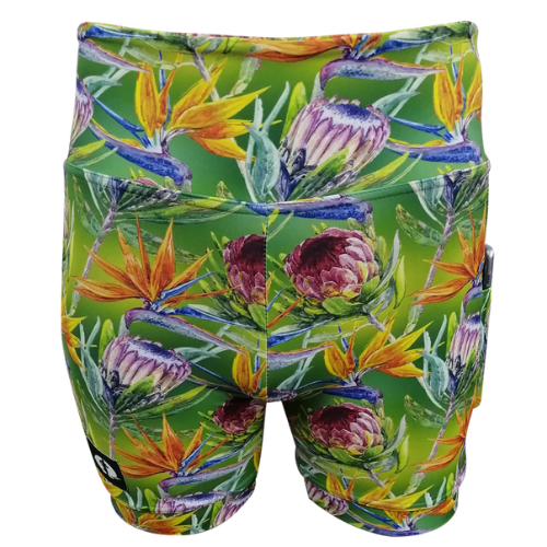 Funky Pants- High Waist Shorts- Protea
