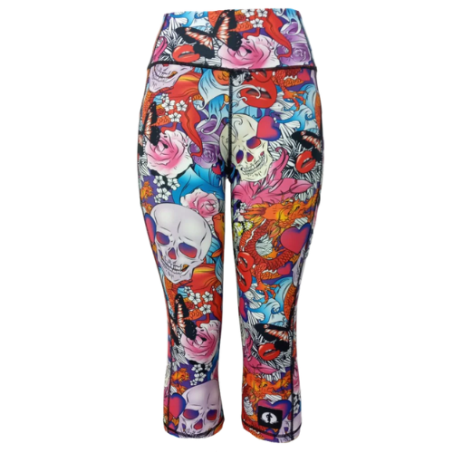 Funky Pants- High Waist Leggings- Ed Hardy
