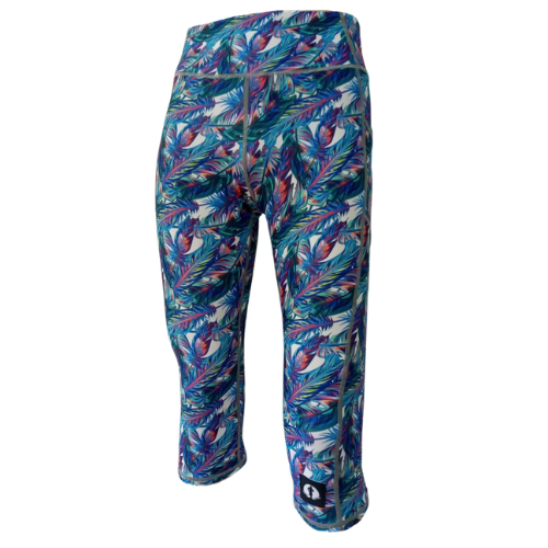 Funky Pants- High Waist Leggings- Feathers