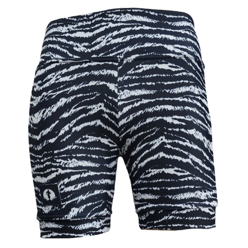 Funky Pants- High Waist Shorts- Zebra