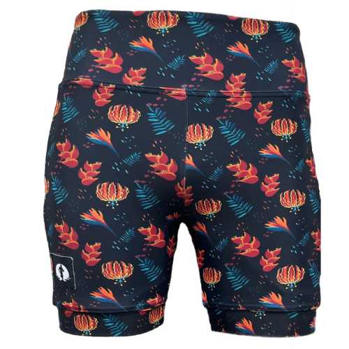 Funky Pants- High Waist Shorts- Bloom