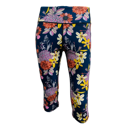 Funky Pants- High Waist Leggings- Floral Charms