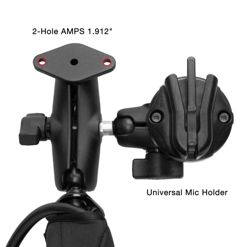 RAM® Tough-Wedge™ Temporary Radio + Mic Vehicle Mount Bundle - Macete ...