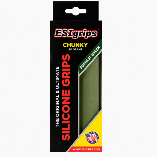 ESI 100% Silicone MTB Grips - Chunky 60g - Forest Green
