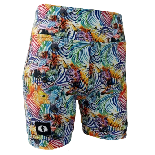 Funky Pants- High Waist Shorts- Zooty Zebra