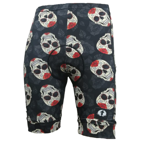 Funky Pants- Cycling Shorts - Smiley Skulls