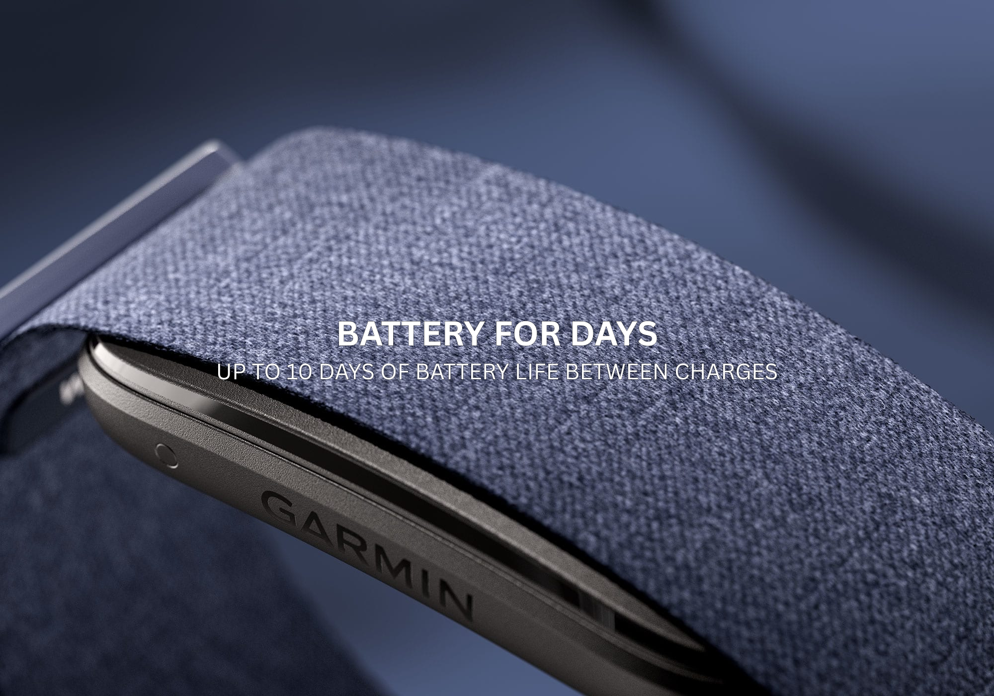 Garmin CIRQA Smart Band with up to 10 days of battery life between charges