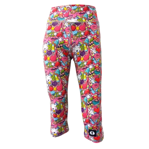 Funky Pants- High Waist Leggings- Girl Power