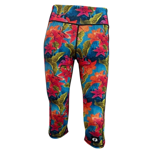 Funky Pants- High Waist Leggings- Gold Leaf