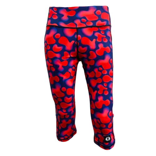 Funky Pants- High Waist Leggings- Lava