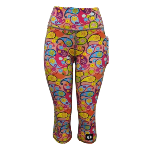 Funky Pants- High Waist Leggings- Paisley