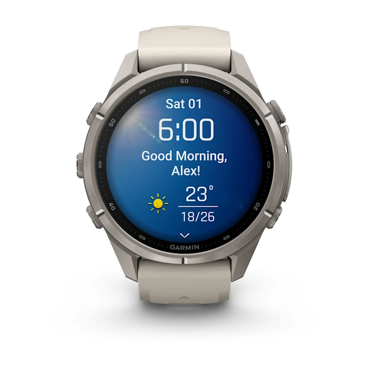 Garmin fēnix® 9 Pro Titanium Fog Grey/Dark Sandstone - 43mm - Image 10