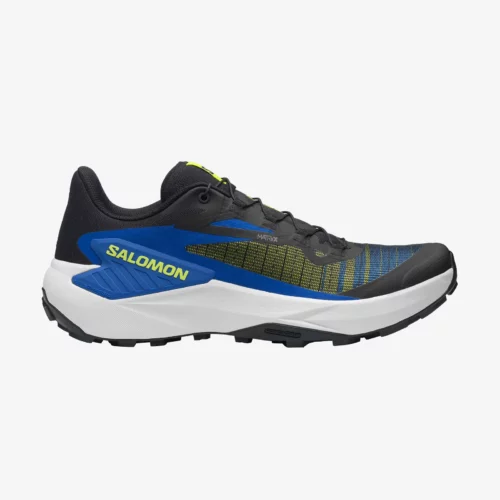 Salomon - Mens Trail Running Shoes - Genesis- Black/Acid Lime