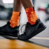 Sox Footwear- Neon Slide Orange Crew Socks