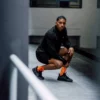 Sox Footwear- Neon Slide Orange Crew Socks