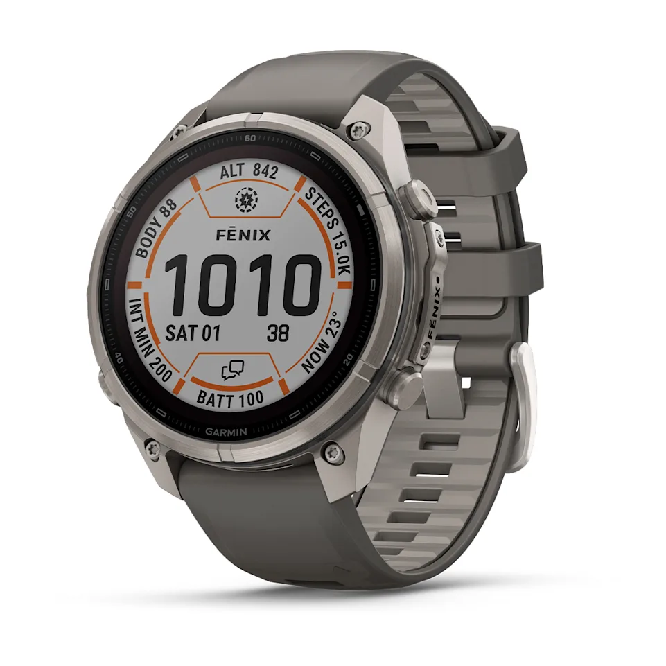 Garmin fēnix® 9 Pro LTE Solar Titanium/ Pebble Grey - 47mm - Image 1