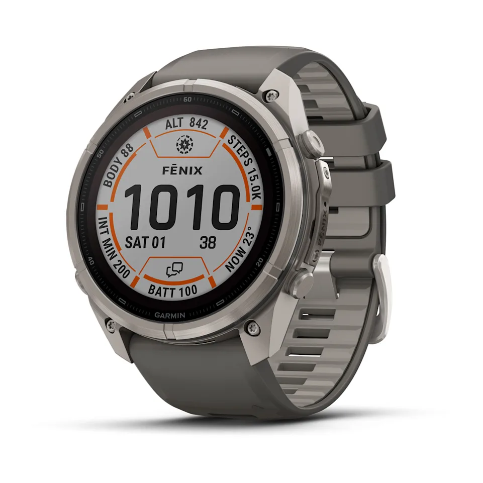 Garmin fēnix® 9 Pro LTE Solar Titanium/ Pebble Grey - 51mm - Image 1