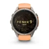 Garmin fēnix® 9 Pro LTE- Orange Silicone Band - 43mm - Thumbnail Image 2