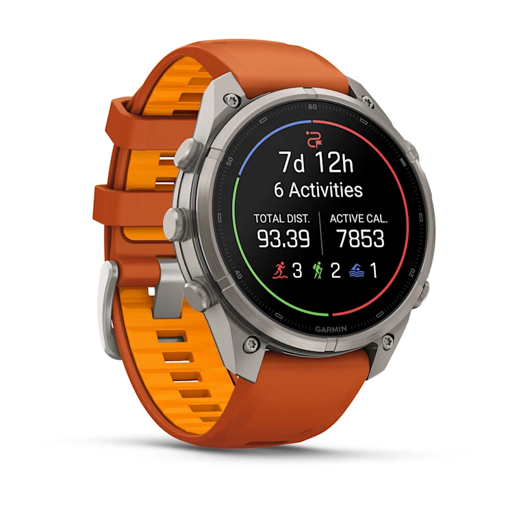 Garmin fēnix® 9 Pro LTE Titanium/ Autumn Orange - 47mm - Image 3