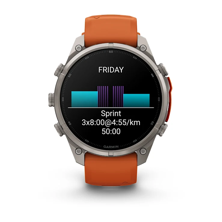 Garmin fēnix® 9 Pro LTE Titanium/ Autumn Orange - 47mm - Image 8