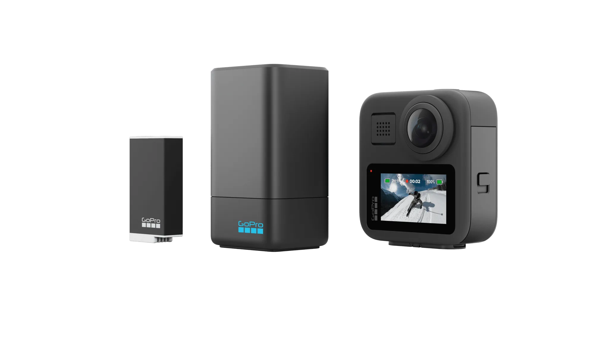 GoPro Max dual battery charger + Enduro battery - Image 2